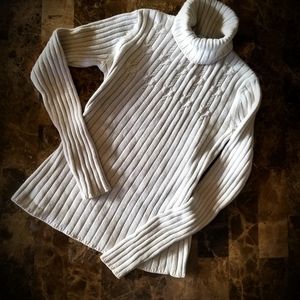 Liz&co Casual Long Sleeve Turtle Neck Sweater